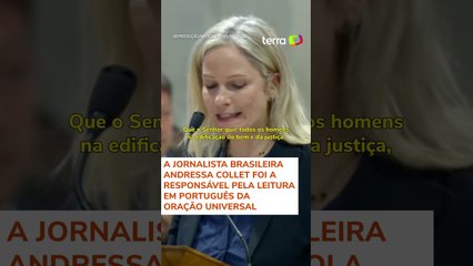 Brasileira lê oração durante missa de abertura de conclave #shorts