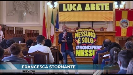 Luca Abete all'Università di Messina con #Noncifermanessuno