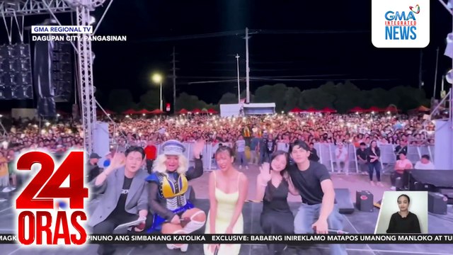 Cast ng Lolong: Pangil ng Maynila at iba pang Kapuso series, nakisaya sa Bangus Festival sa Pangasinan | 24 Oras