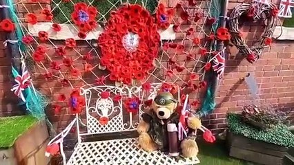 Watch as cafe's spectacular VE Day display helps ensure Washington never forgets those who made the ultimate sacrifice
