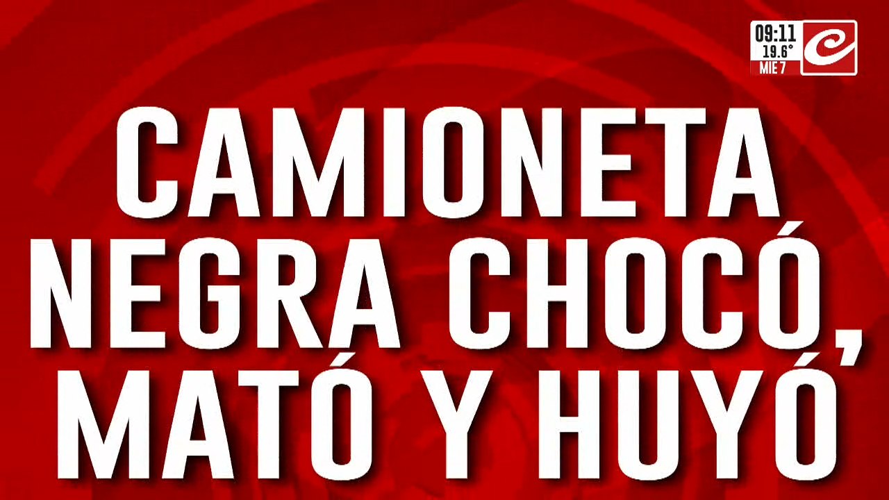Chocó, mató y escapó a toda velocidad... ¿quién manejaba la camioneta negra?
