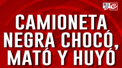 Chocó, mató y escapó a toda velocidad... ¿quién manejaba la camioneta negra?