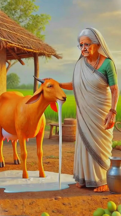 Grandma had a goat that gave a little milk 😭 #goat #animals #firebrigade😱 #facebookviral #foryouシ #BunnyAdventure #trend #amazingfacts #animation #indian #bestoftheday #trending #explore  #cartoon #Amazing #shorts #AI #duck #animals @follwer @Highli