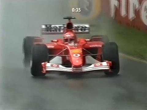 F1 – Michael Schumacher (Ferrari V10) lap in qualifying – Australia 2002