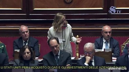 Meloni: su acquisto Gnl da Usa valutiamo in base a un nostro vantaggio