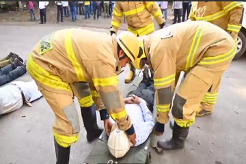 भिलाई स्टील प्लांट में वॉर मॉड ड्रिल