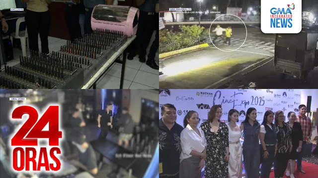 24 Oras: (Part 3) Nasunog na bahay sa QC, hinihinalang guerrilla POGO; nagpakilalang kasama ng 3 nagpanggap na taga-COMELEC, sumuko; pagiging house guest ni David Licauco sa PBB, suportado ni Barbie Forteza, atbp.