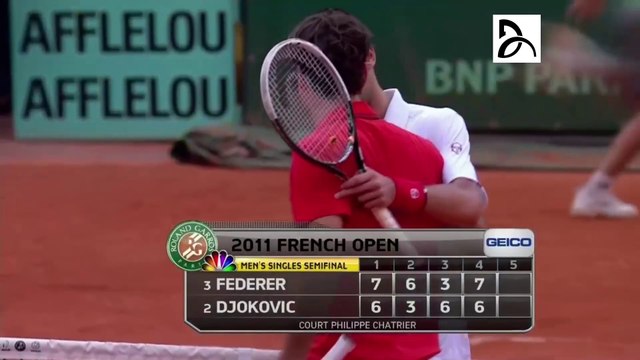 Federer VS Djokovic Roland Garros 2011 SF Extended Highlights