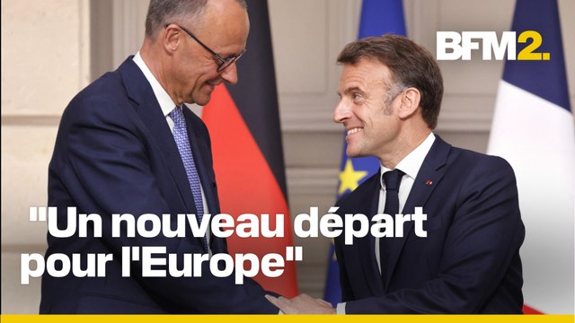 Ukraine, Gaza, Europe... la conférence de presse commune Emmanuel Macron/Friedrich Merz