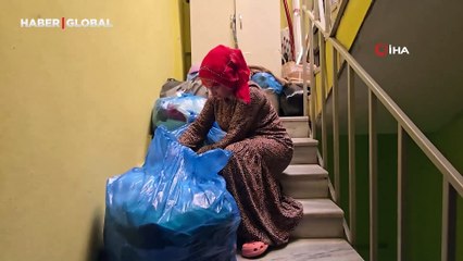 6 yıllık boşanma davasının ardından evden tahliye edilen kadın çatıya sığındı