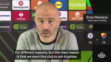 Maresca reiterates desire to lift the Conference League with Chelsea