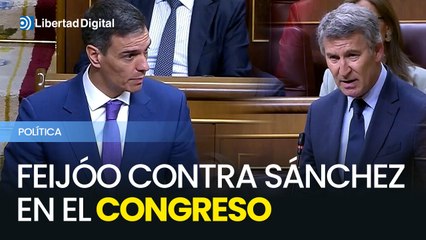 Feijóo y Sánchez se enfrentan en el Congreso por la ley de la ELA