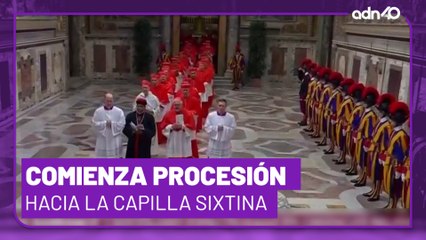 Comienza procesión hacia la Capilla Sixtina donde se realizará el cónclave