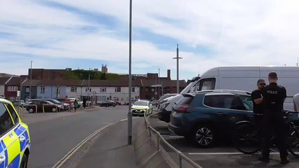 Massive police response as man tasered in Portsmouth