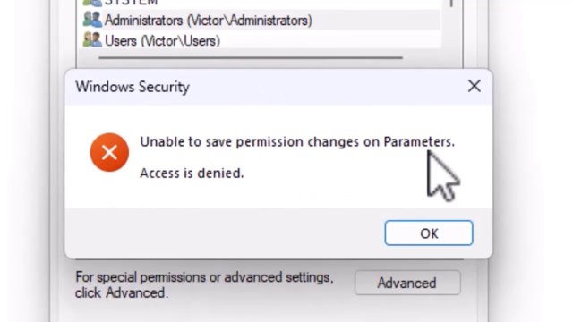 Solved - Unable to save changes to permissions on registry key on Windows 11 / 10 / 8 / 7