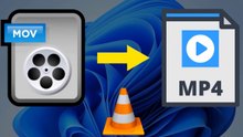 How do I convert .MOV to MP4 using VLC