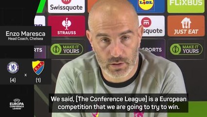 Palmer in a 'good mood' ahead of UECL semi-final - Maresca