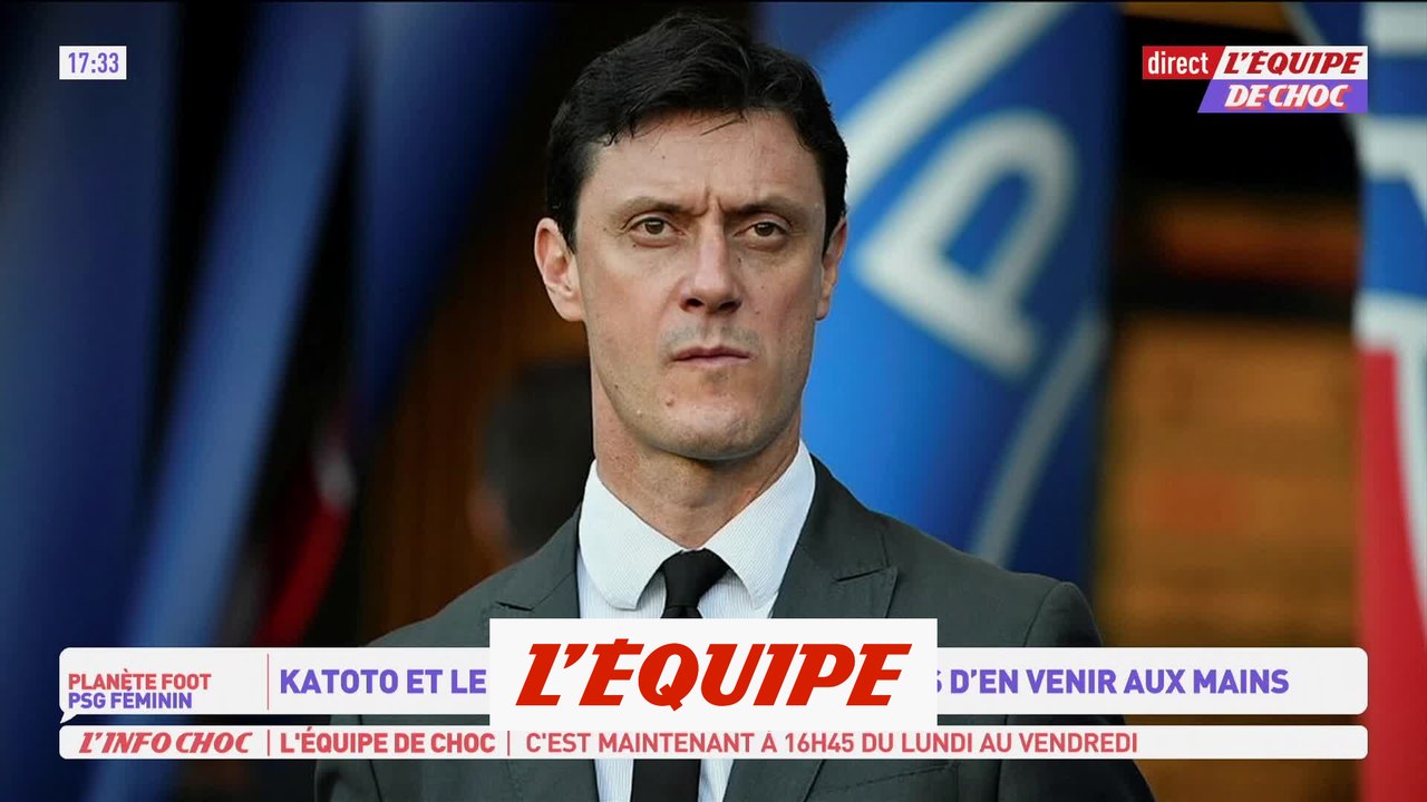 Vive altercation entre Katoto et Castellazzi - Foot - PSG (F)