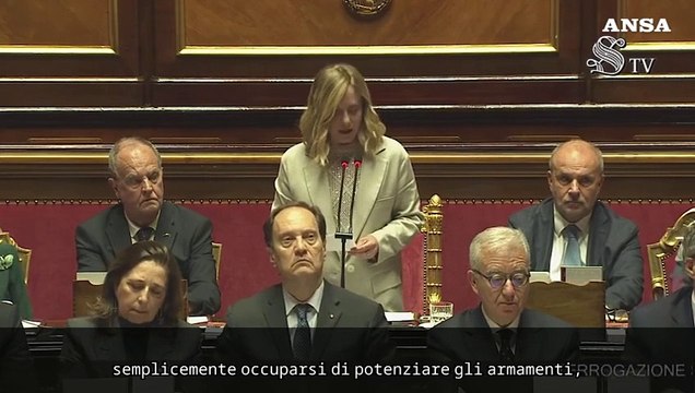 Meloni: Spese militari al 2% del Pil nel 2025