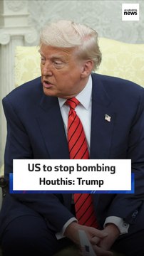 US to stop bombing Houthis: Trump