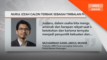 Nurul Izzah calon terbaik sebagai Timbalan Presiden - Kamil Munim