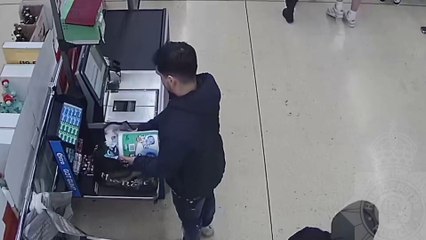 Shoplifter hides items in trolley