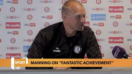 Liam Manning on “fantastic achievement” Bristol City