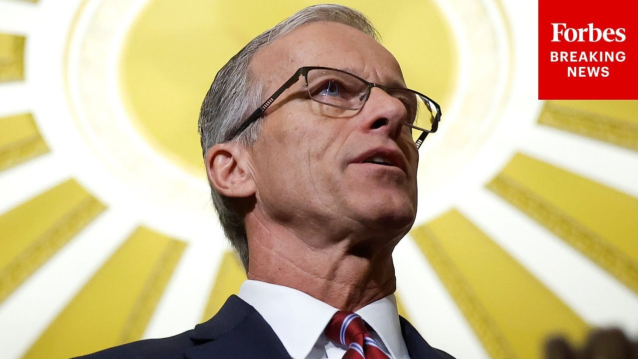 John Thune Asked About Senate GOP's Plan For Ed Martin After Thom Tillis Says He'll Oppose Him