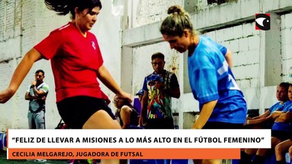 “Feliz de llevar a Misiones a lo más alto en el fútbol femenino”