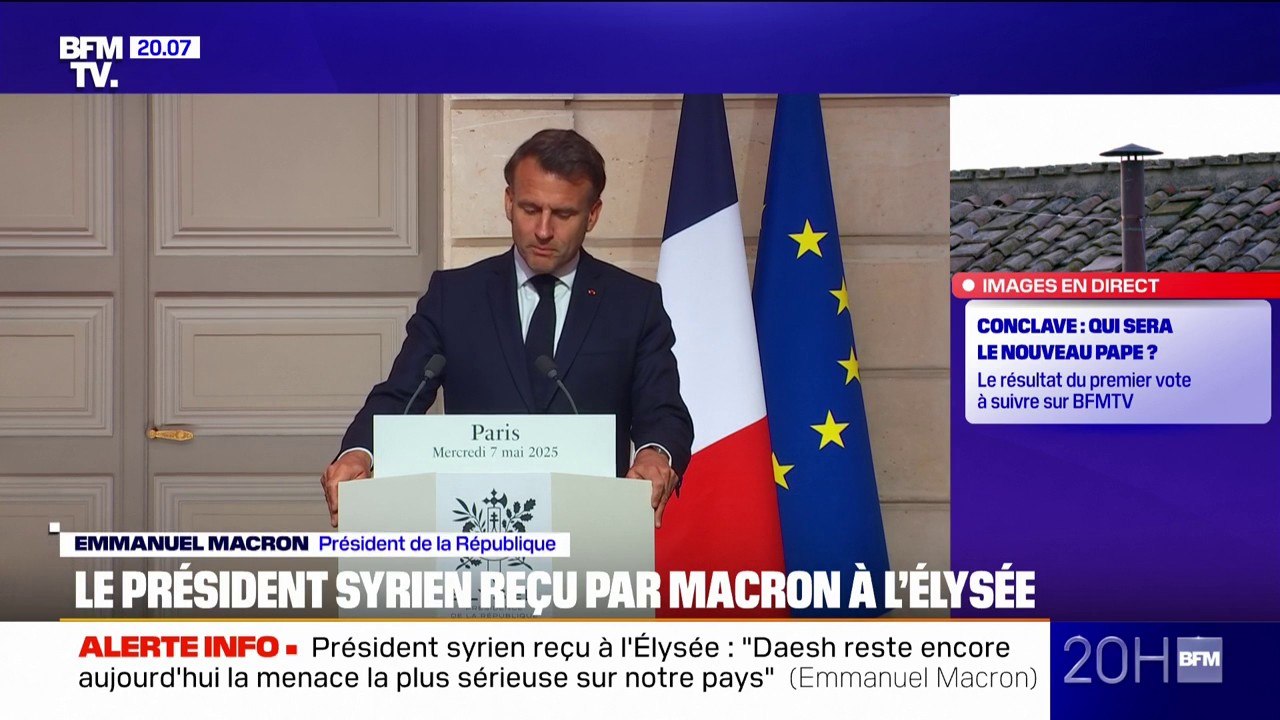Président syrien reçu à l'Élysée: Emmanuel Macron demande Ahmed al-Chareh de protéger "tous les Syriens sans exception"