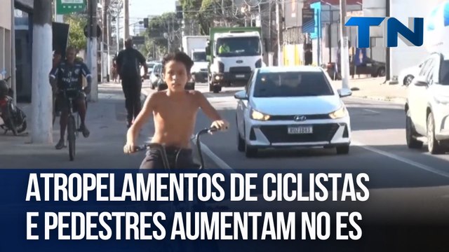 Atropelamentos de ciclistas e pedestres aumentam no ES