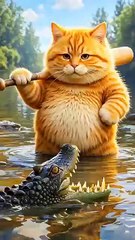 Ai_animated_Cat_funny_video_#pets_#funny_#wildlife