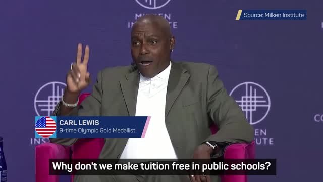 Carl Lewis calls for free tuition to support Olympic dreams in America
