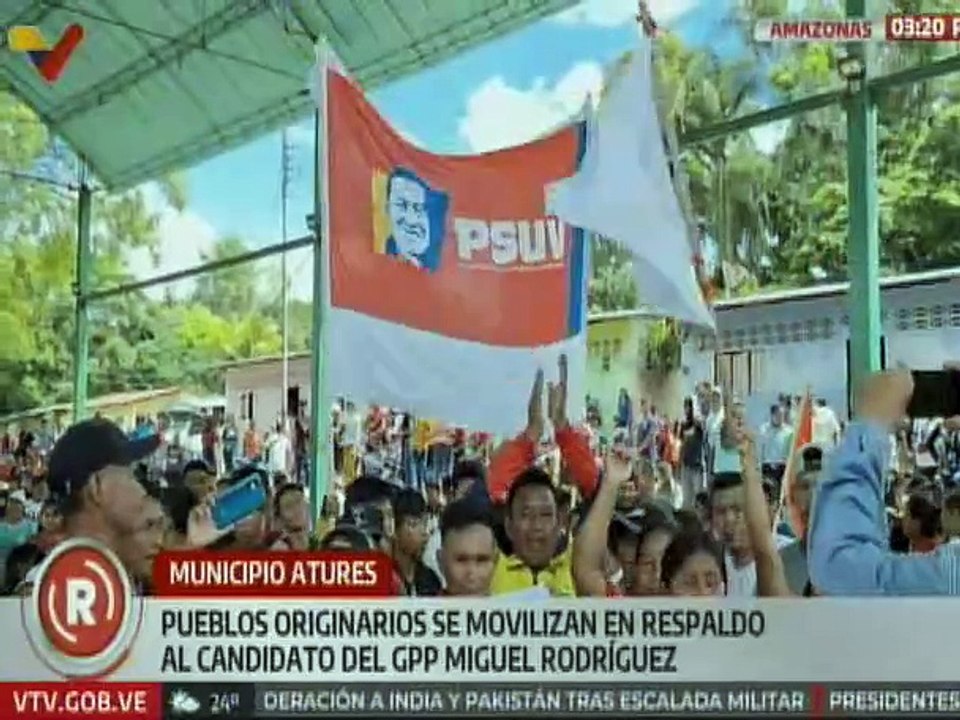 Amazonas | Pueblos originarios marcharon en apoyo al candidato del GPP Miguel Rodríguez