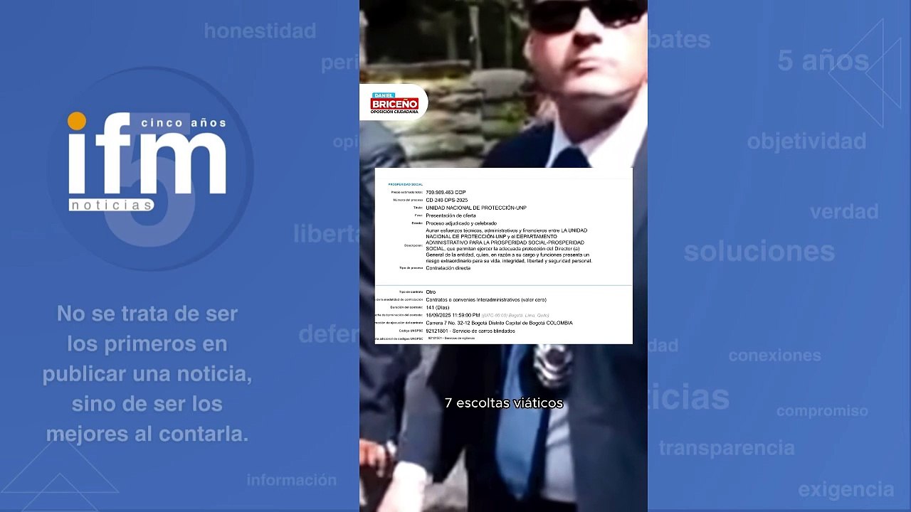 Daniel Briceño denunció costoso esquema de seguridad de Gustavo Bolivar