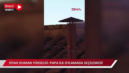 Siyah duman yükseldi: Papa ilk oylamada seçilemedi