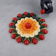 Art in fruit carving and cutting skills