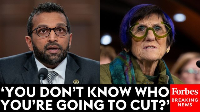 'I'm Going To Ask The Question Again': Rosa DeLauro Repeatedly Asks FBI Director Kash Patel About Cuts