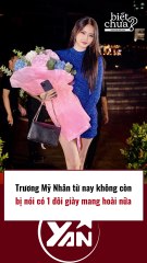 Trương Mỹ Nhân không còn bị nói một đôi giày mang hoài