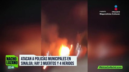 Asesinan a tres policías municipales en Sinaloa