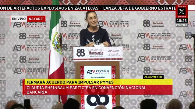 En la Convención Bancaria, Sheinbaum destaca solidez de la economía ante el escenario internacional