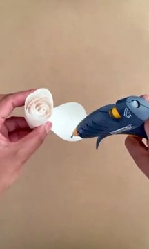 Making beautiful paper rose