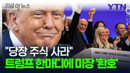 “지금 당장 나가서 주식 사라" 시장 흐름 뒤바꾼 트럼프의 '결정타' [지금이뉴스] / YTN