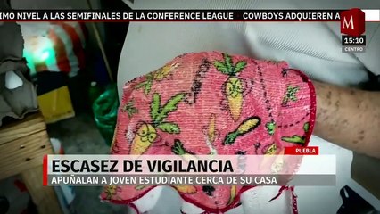 Apuñalan a universitario cerca de su casa en Puebla; vecinos señalan escasez de vigilancia