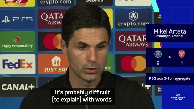 Arsenal 'can't look back' after Champions League elimination - Arteta