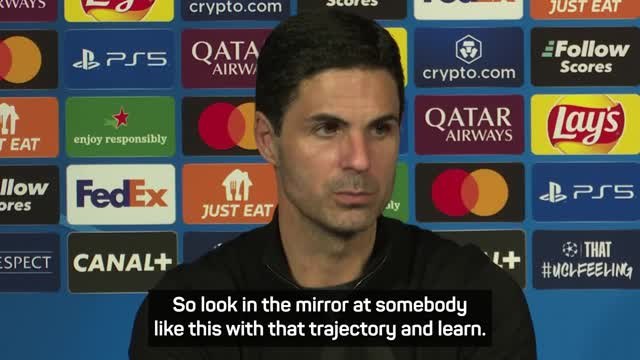 Arteta reveals which PSG player Arsenal can take inspiration from