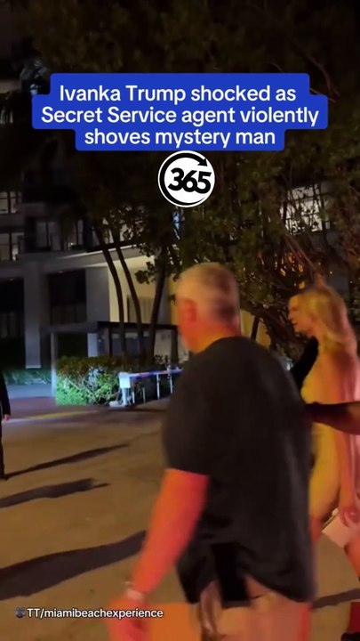 Ivanka Trump and husband Jared Kushner were rattled when a Secret Service agent was filmed pushing a mysterious man who got too close to Ivanka.