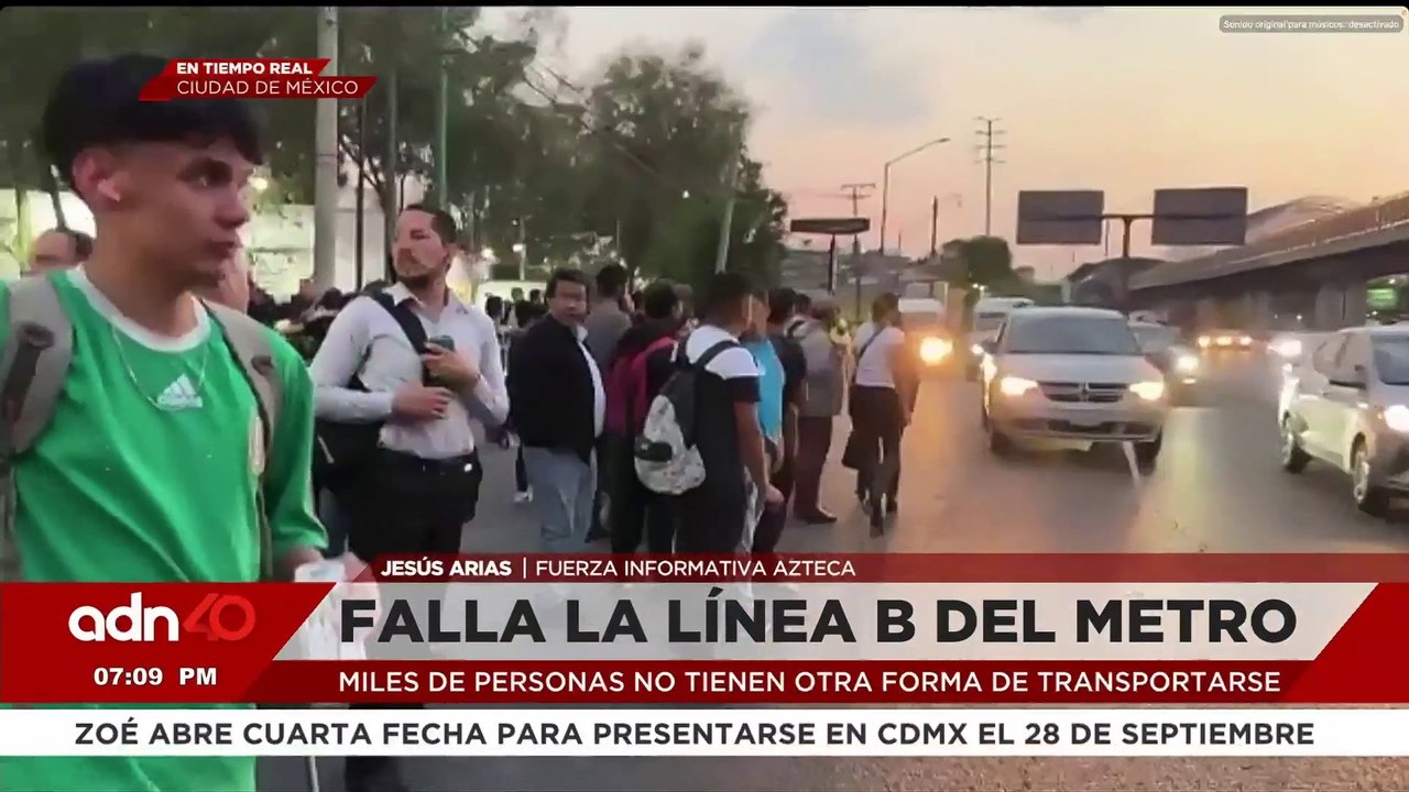 Suspenden la Línea B del Metro por falla técnica; patrullas apoyan en el traslado de usuarios