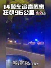 警车追逐毒鸳鸯🚓：狂飙96公里逃亡全过程