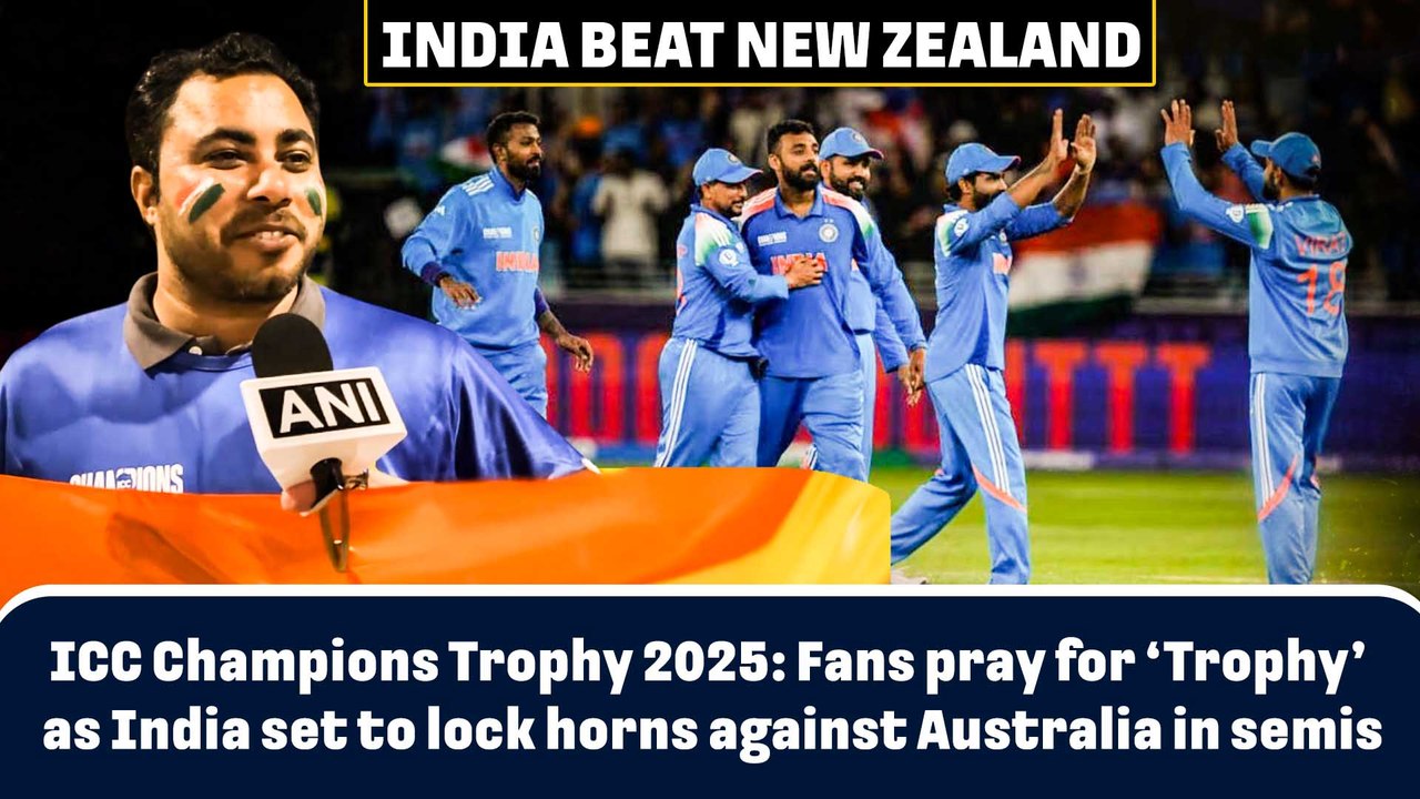 ICC Champions Trophy 2025: Fans pray for ‘Trophy’ as India set to lock horns with Australia in semis